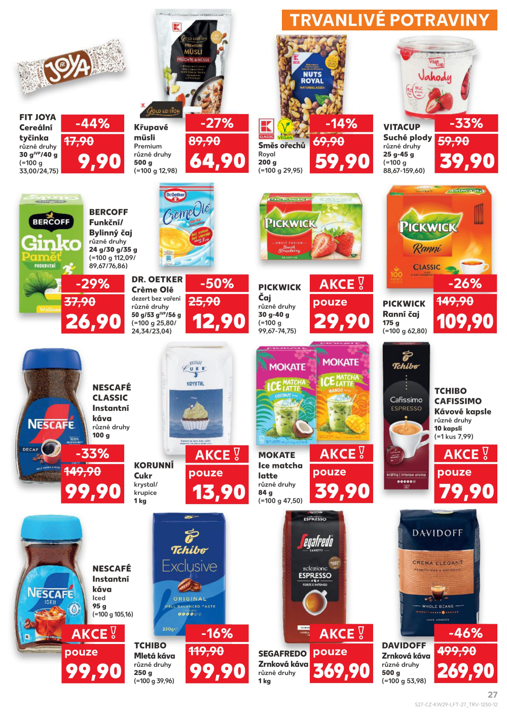 Leták Kaufland leták Praha 6 - Podbaba - strana 27