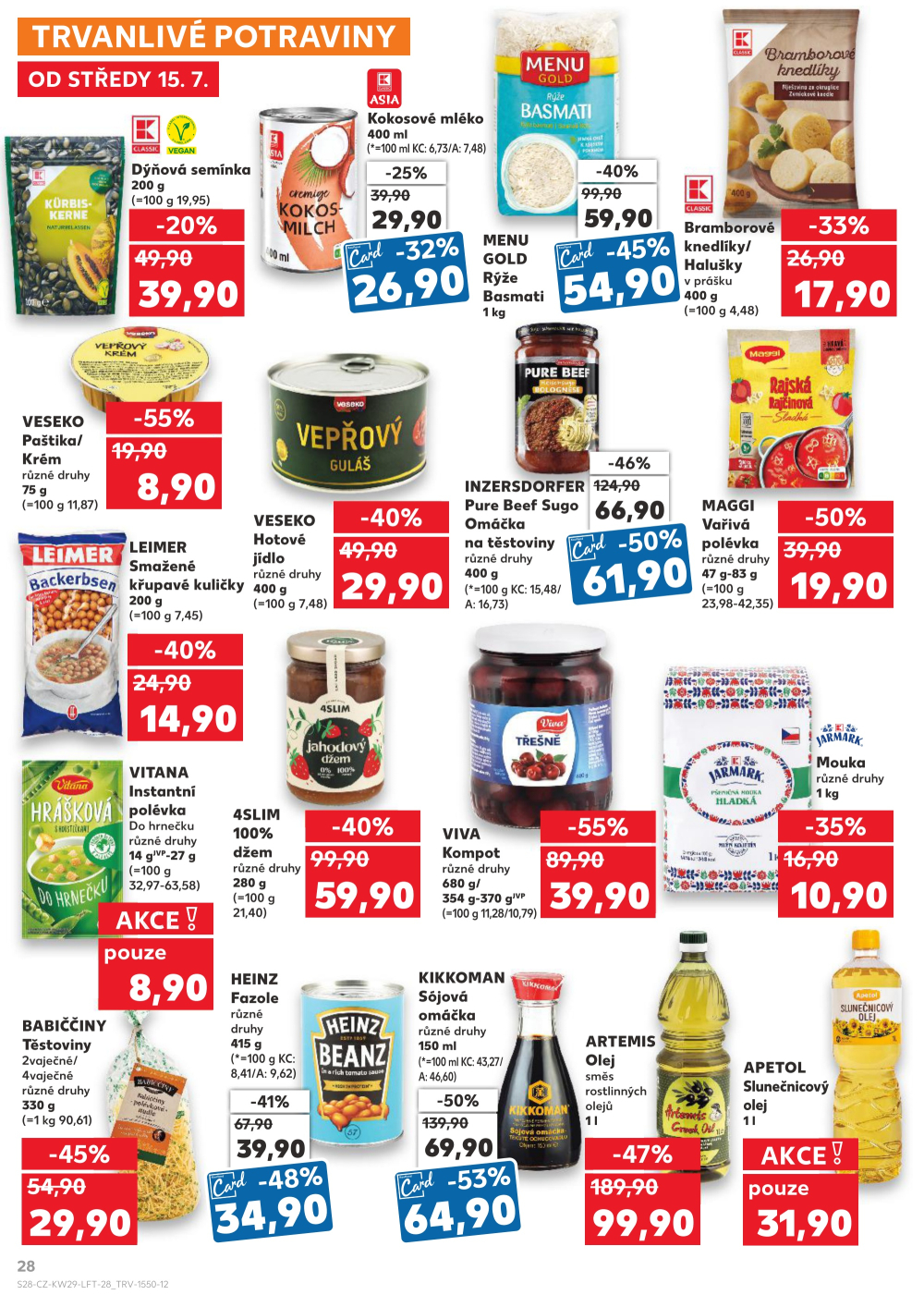 Leták Kaufland leták Praha 4 - Modřany - strana 28