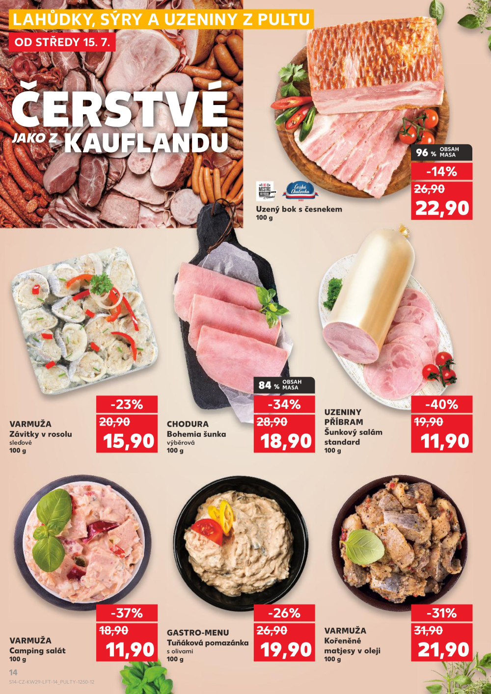 Leták Kaufland leták Praha 8 - Libeň - strana 14