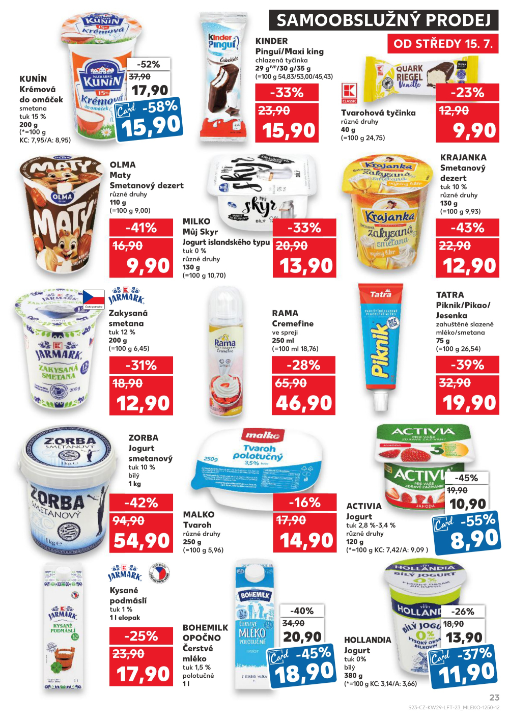 Leták Kaufland leták Praha 8 - Libeň - strana 23