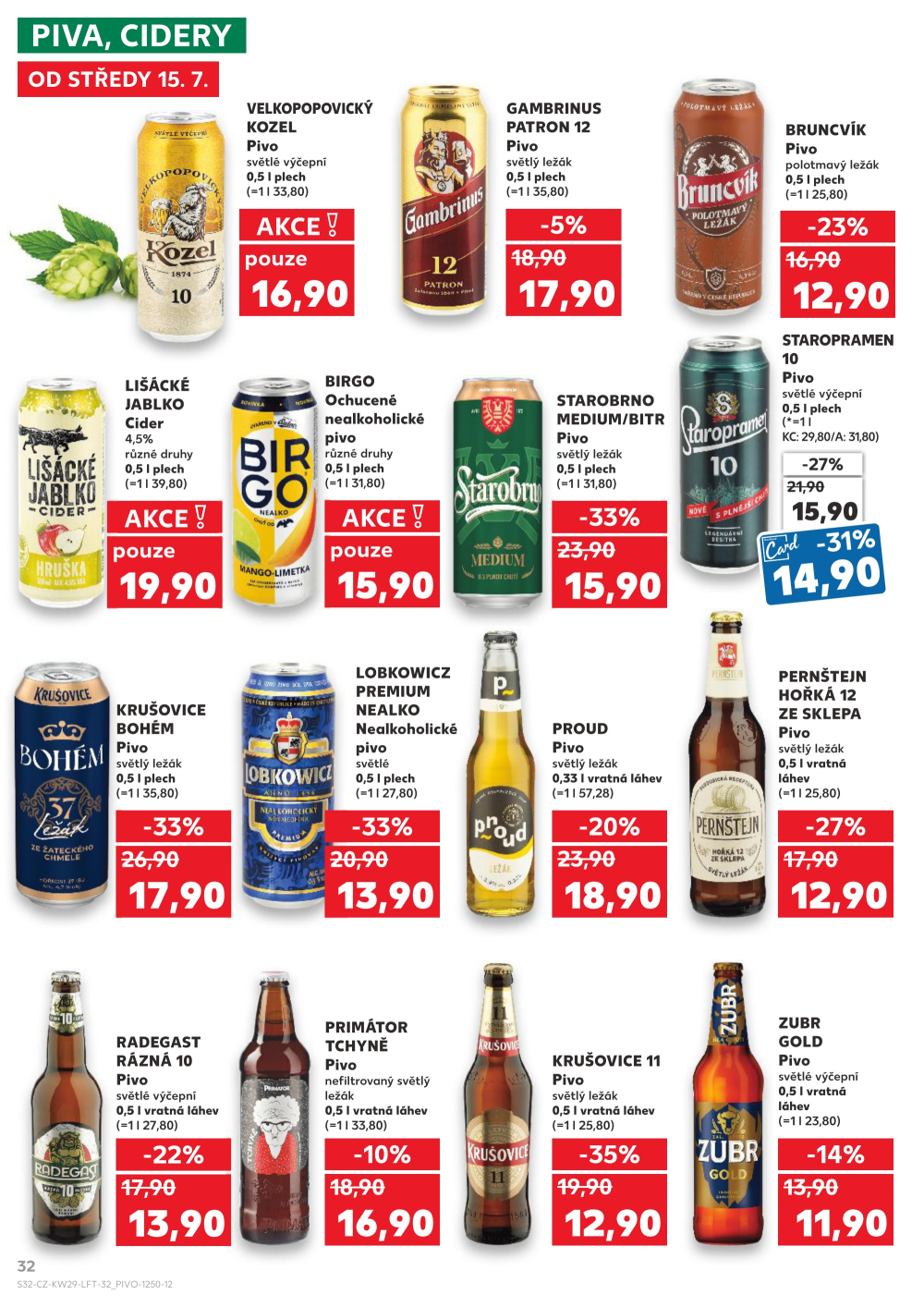 Leták Kaufland leták Praha 8 - Libeň - strana 32