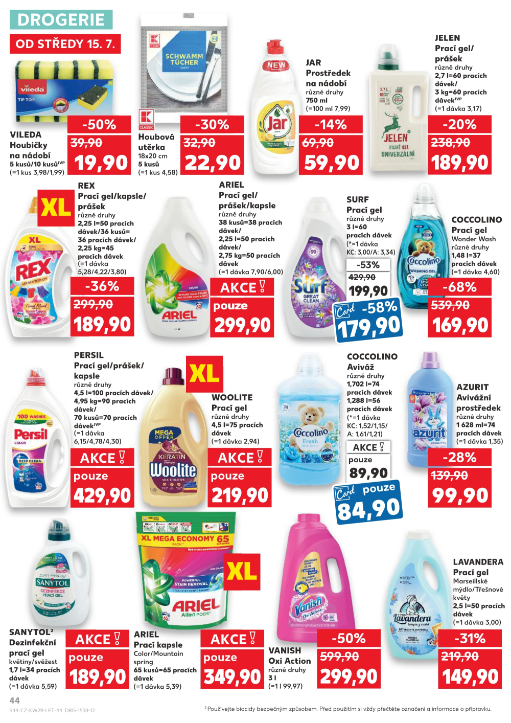 Leták Kaufland leták Praha 8 - Libeň - strana 44