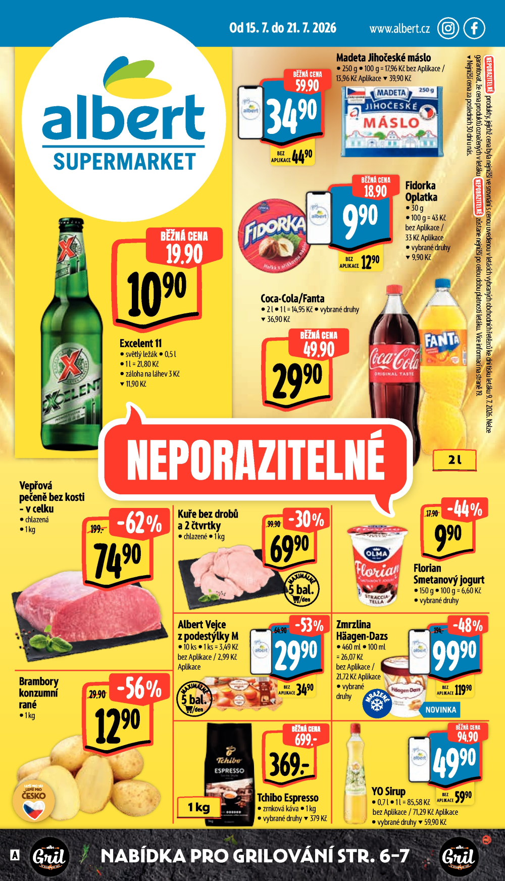Leták Albert Supermarket leták - strana 1
