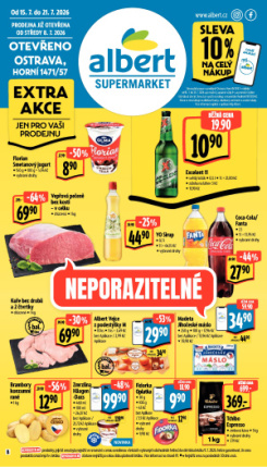 Albert Supermarket leták - Ostrava, Horní