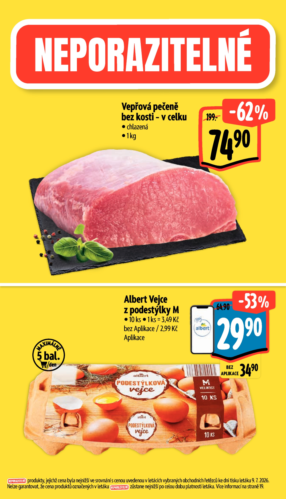 Leták Albert Supermarket leták - Čimice, K Ládví - strana 2