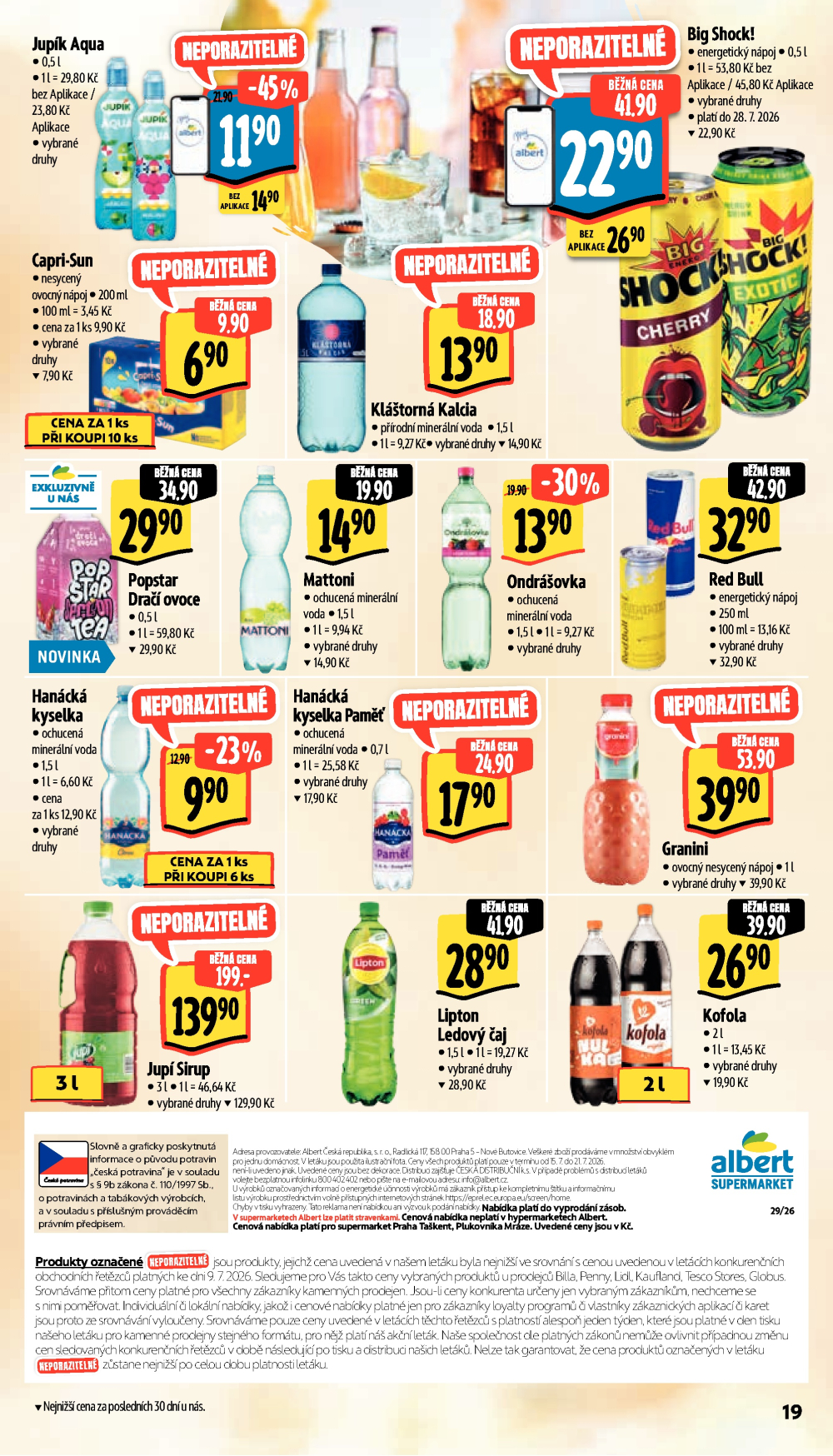 Leták Albert Supermarket leták - Praha, Taškent - strana 29
