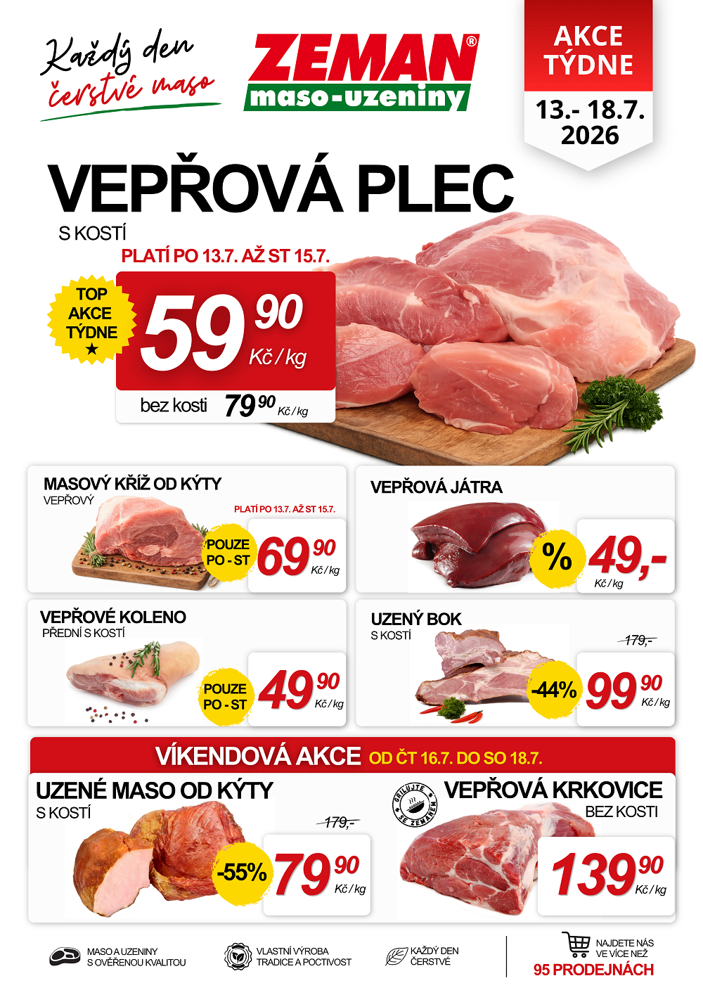 Leták ZEMAN maso - uzeniny leták - strana 1