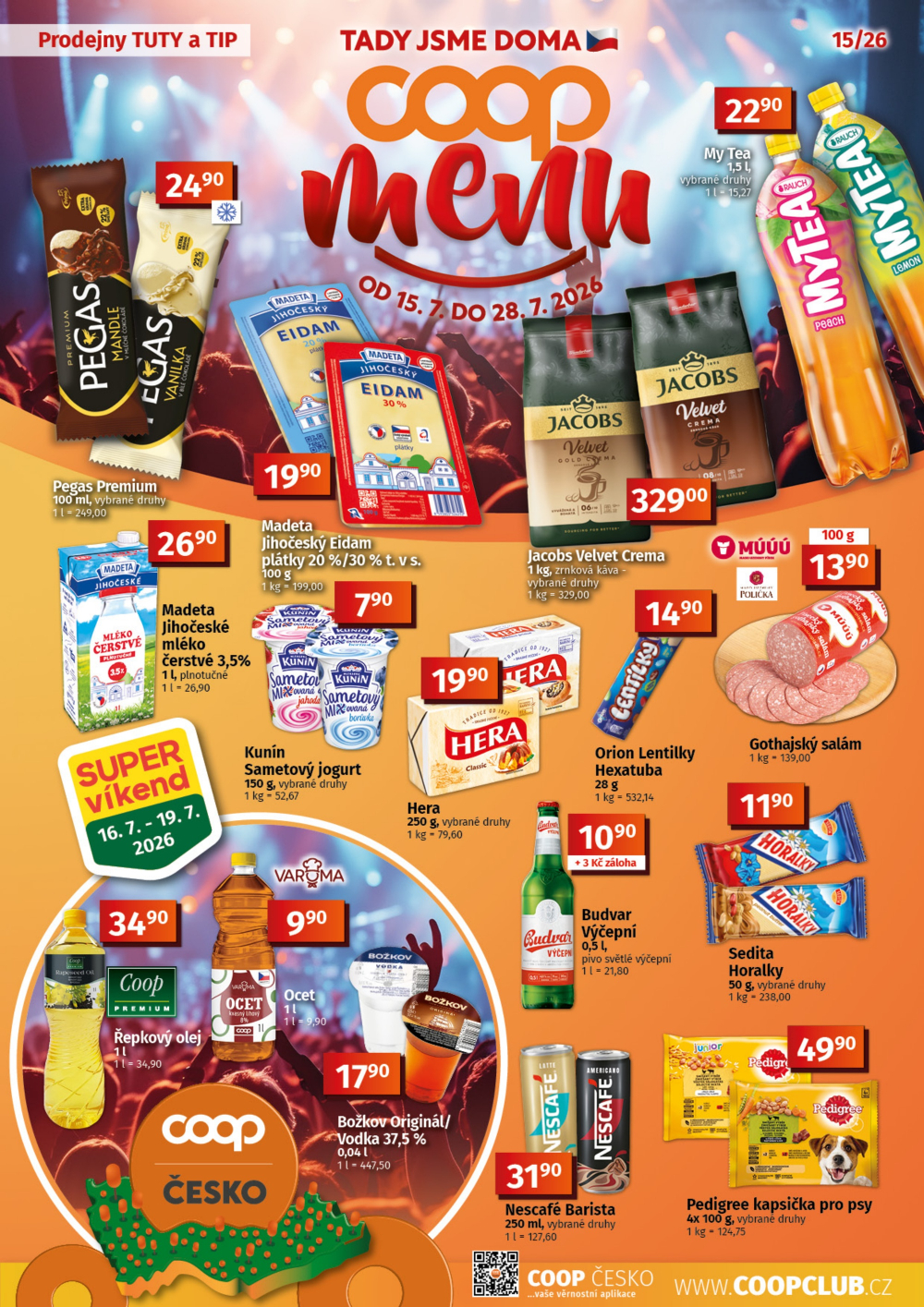 Leták COOP leták - TIP a TUTY Menu - strana 1