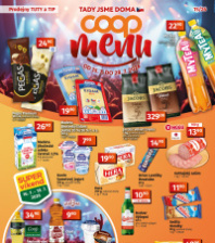 Akční leták COOP  - TIP a TUTY Menu