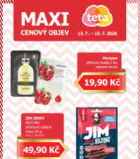 Akční leták Teta drogerie - Maxi cenový objev
