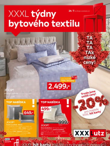 XXXLutz leták - Týdny bytového textilu