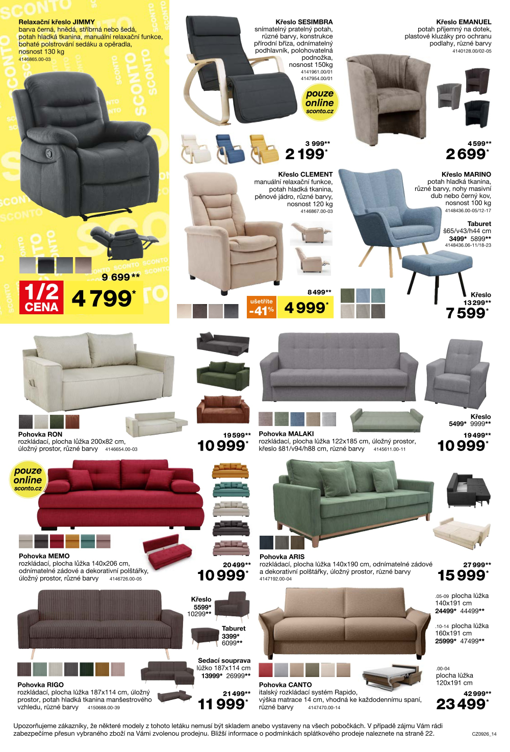 Leták SCONTO Nábytek leták - strana 14
