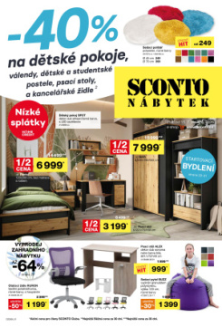 SCONTO Nábytek leták