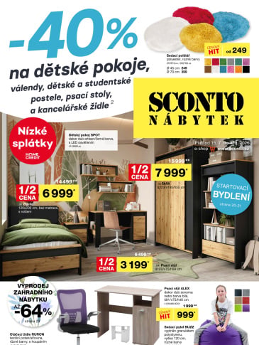SCONTO Nábytek leták