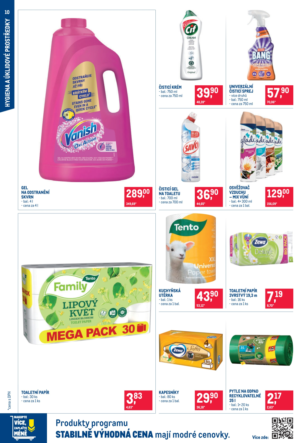 Leták Makro leták - Spotřební zboží, úklid, kosmetika - strana 10