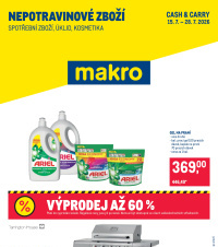 Akční leták Makro  - Spotřební zboží, úklid, kosmetika