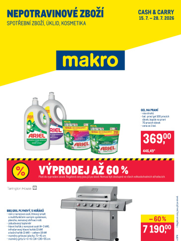 Makro leták - Spotřební zboží, úklid, kosmetika
