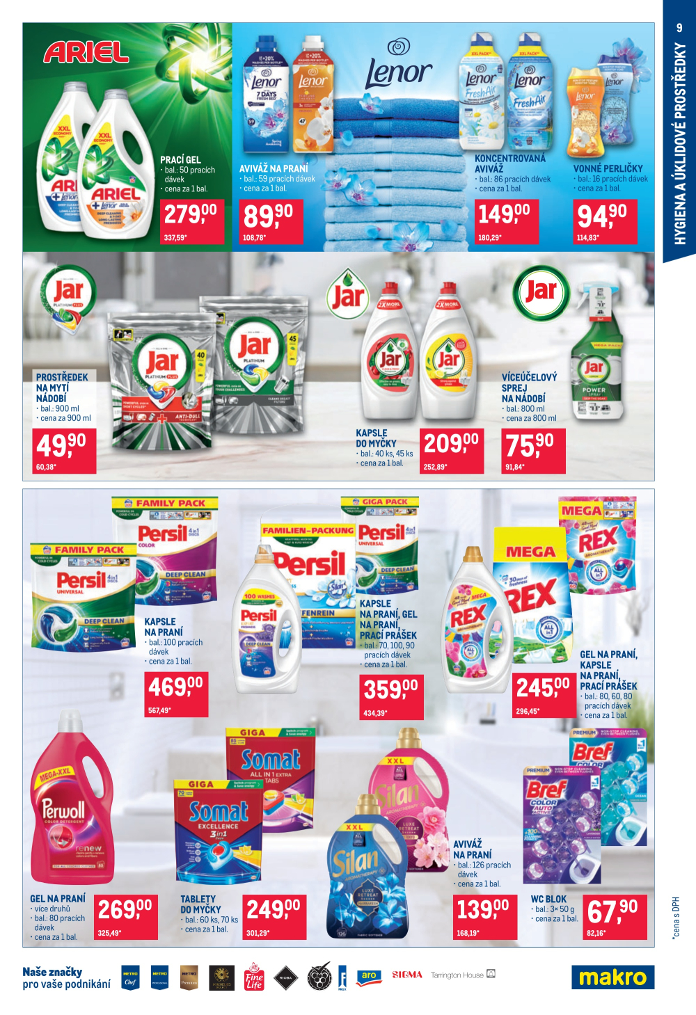 Leták Makro leták - Spotřební zboží, úklid, kosmetika - strana 9