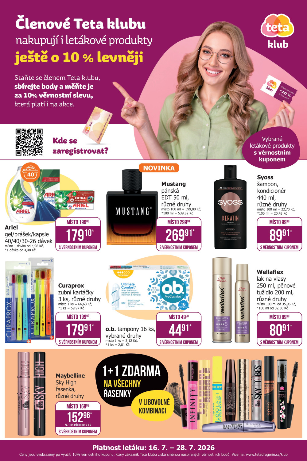 Leták Teta drogerie leták - Teta klub - strana 1