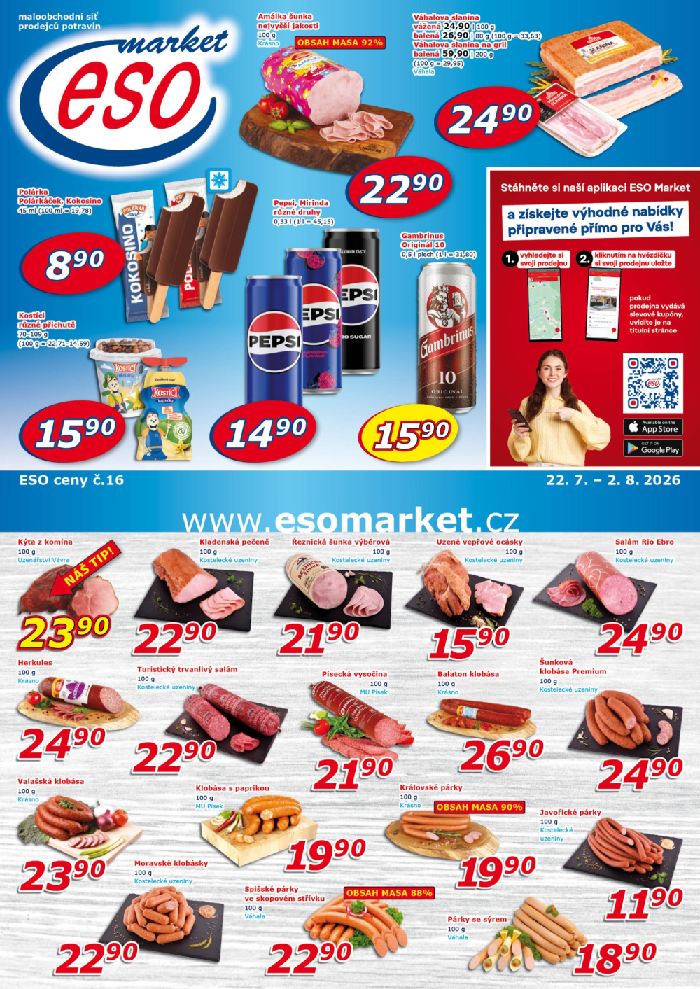 Leták ESO MARKET leták - strana 1