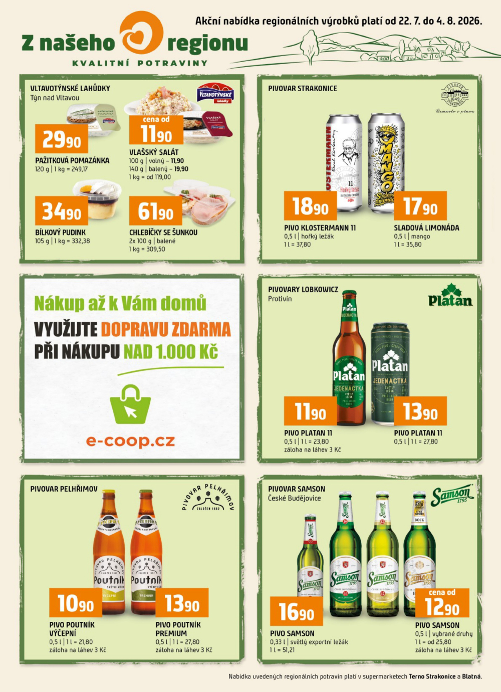 Leták Terno leták - Strakonice, Blatná - strana 16