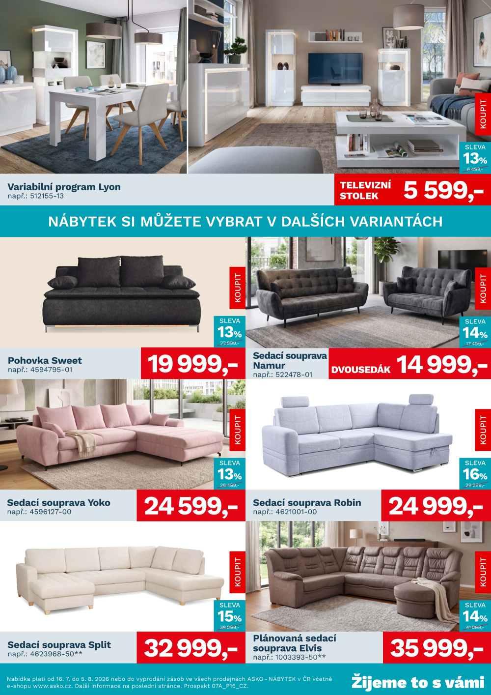 Leták ASKO nábytek leták - Akční nabídka - strana 2