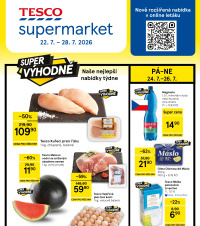 Akční leták Tesco supermarket 