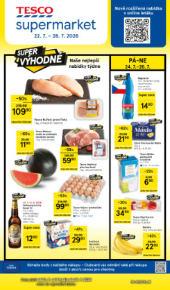 Tesco supermarket leták