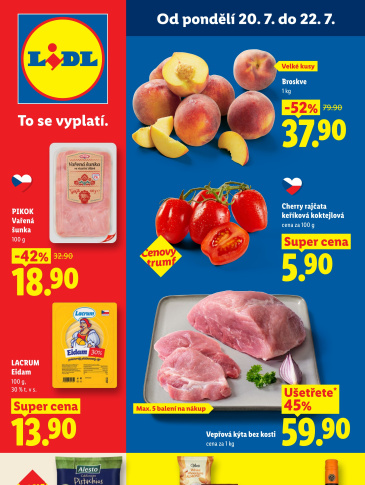Lidl leták od pondělí