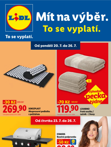 Lidl leták - Nabídka spotřebního zboží