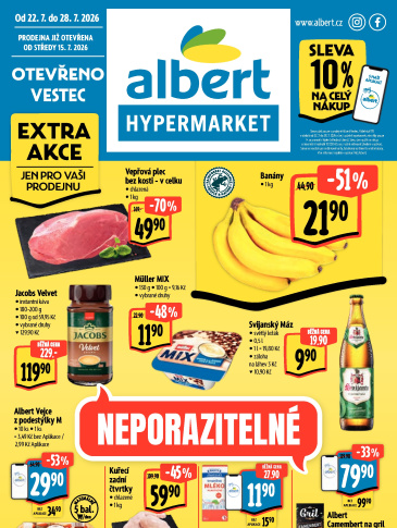 Albert Hypermarket leták - Vestec