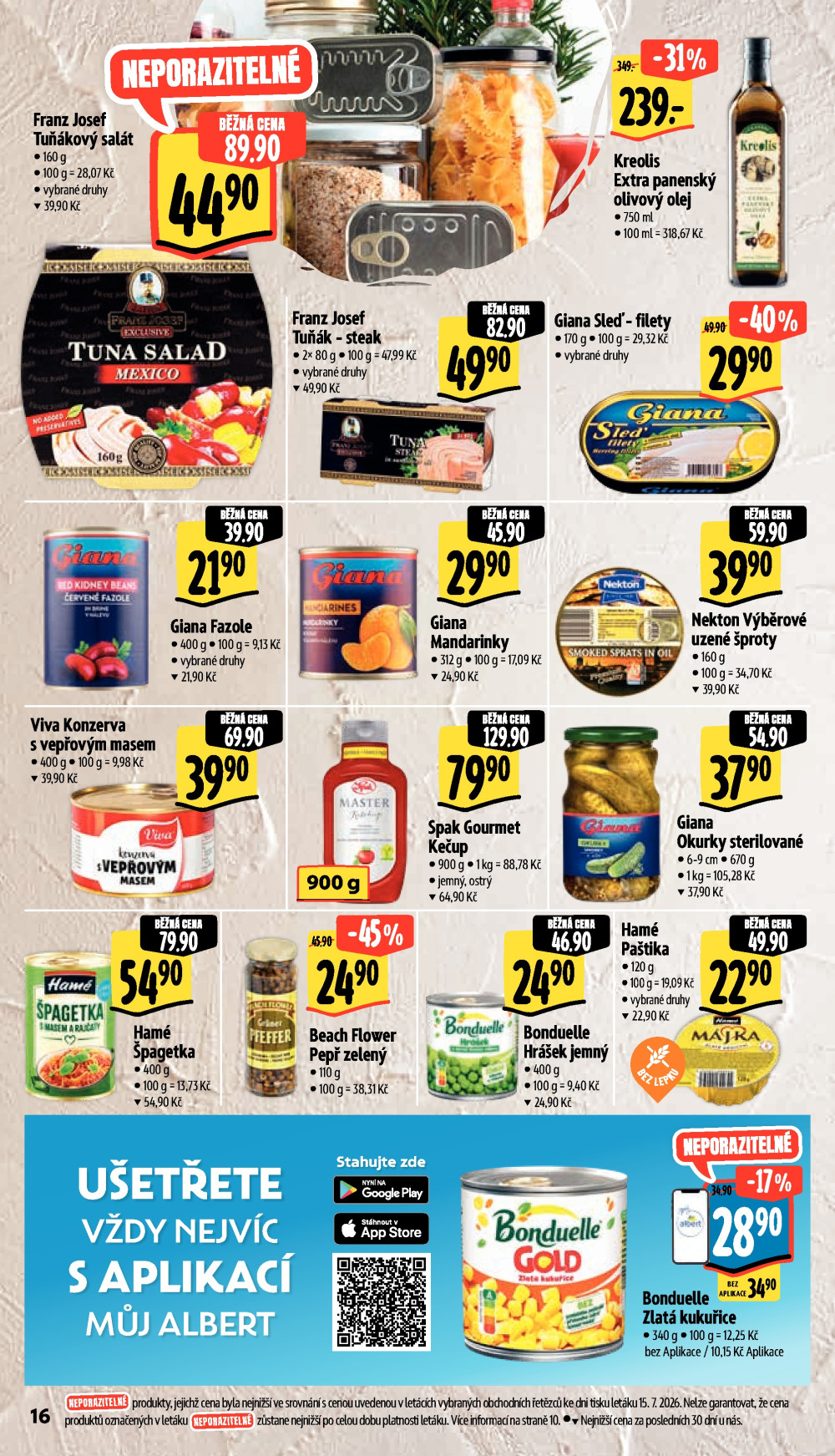 Leták Albert Hypermarket leták - Vestec - strana 34