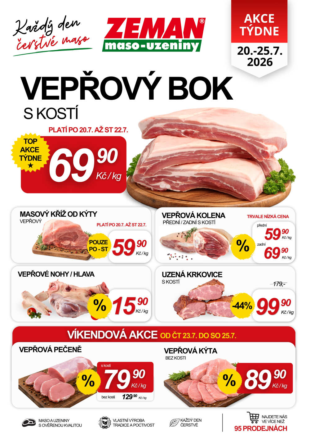 Leták ZEMAN maso - uzeniny leták - strana 1