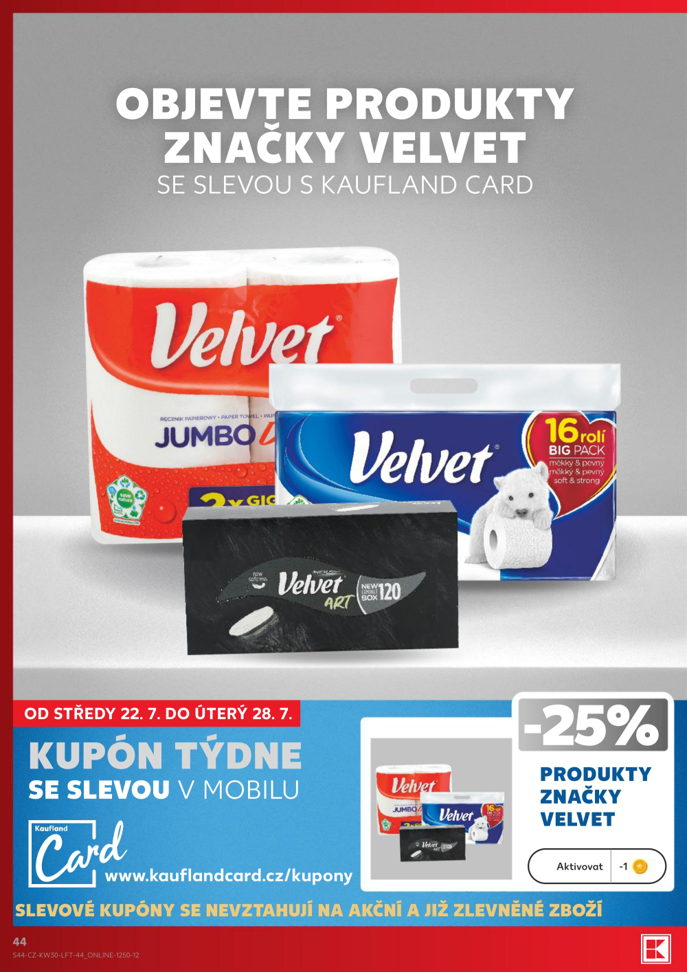 Leták Kaufland leták Praha 6 - Podbaba - strana 44