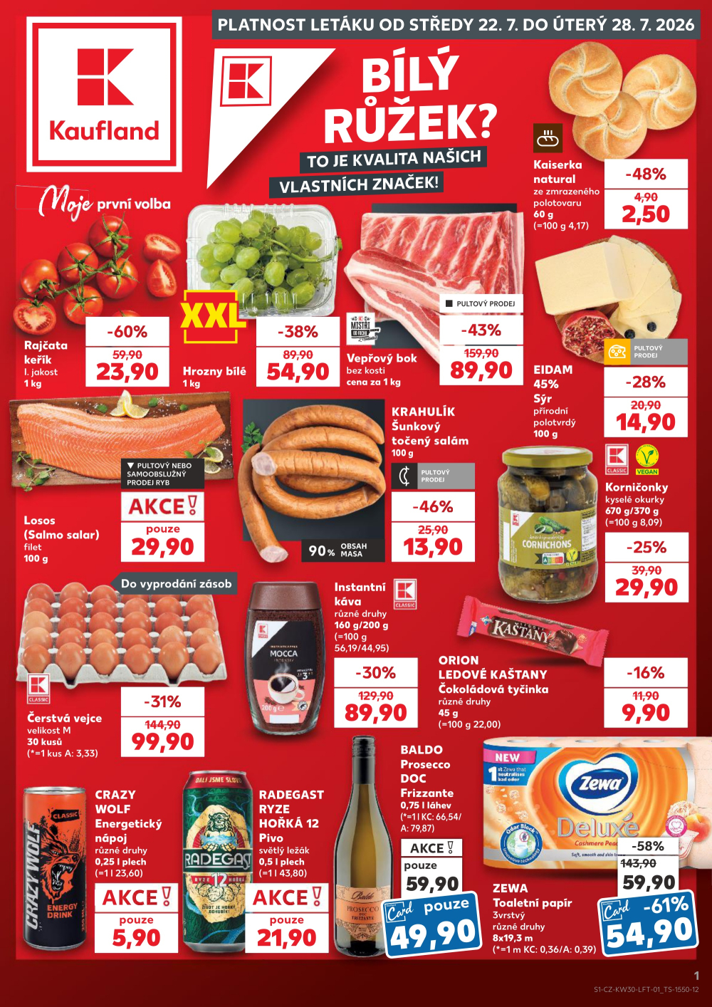 Leták Kaufland leták Praha 4 - Michle - strana 1