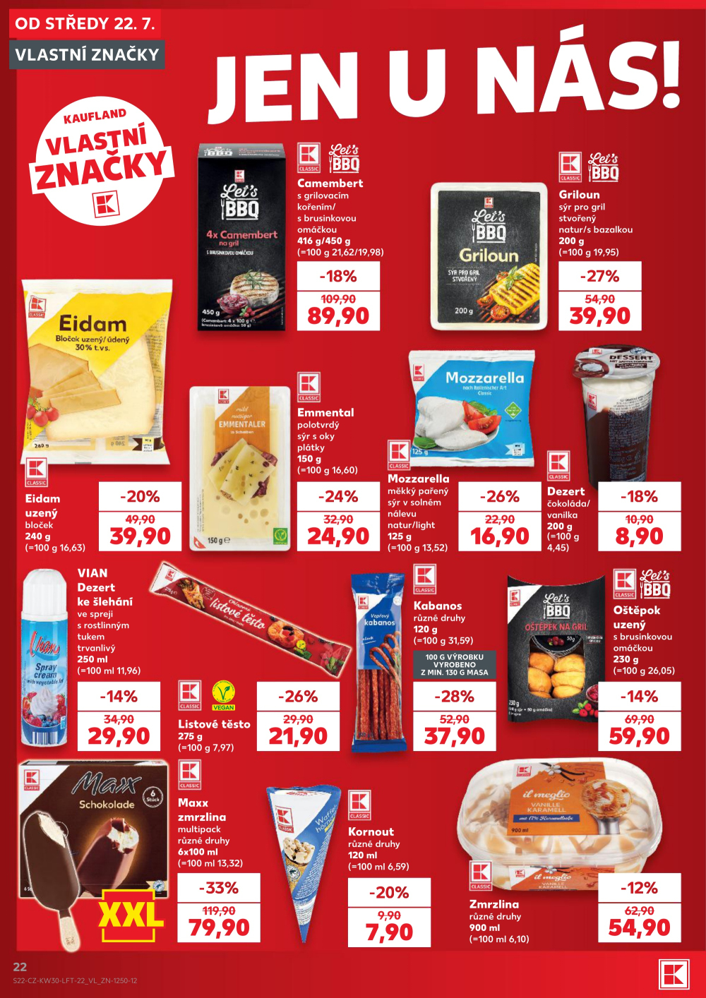 Leták Kaufland leták Praha 4 - Michle - strana 22