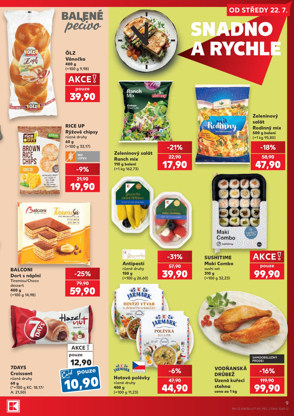 Leták Kaufland leták Praha 4 - Michle - strana 9