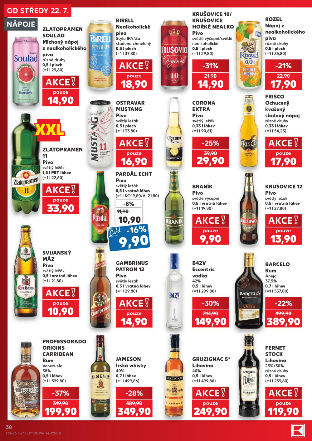 Leták Kaufland leták Praha 8 - Libeň - strana 38