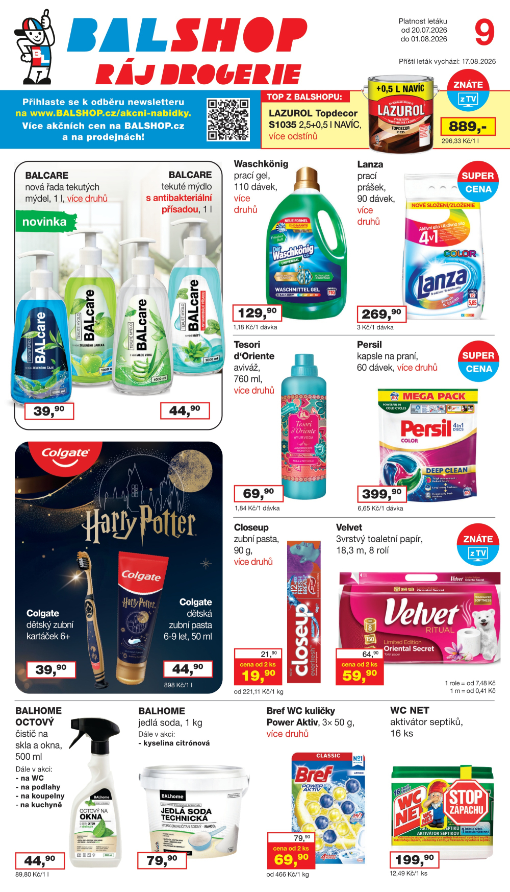 Leták Ráj drogerie leták - strana 1
