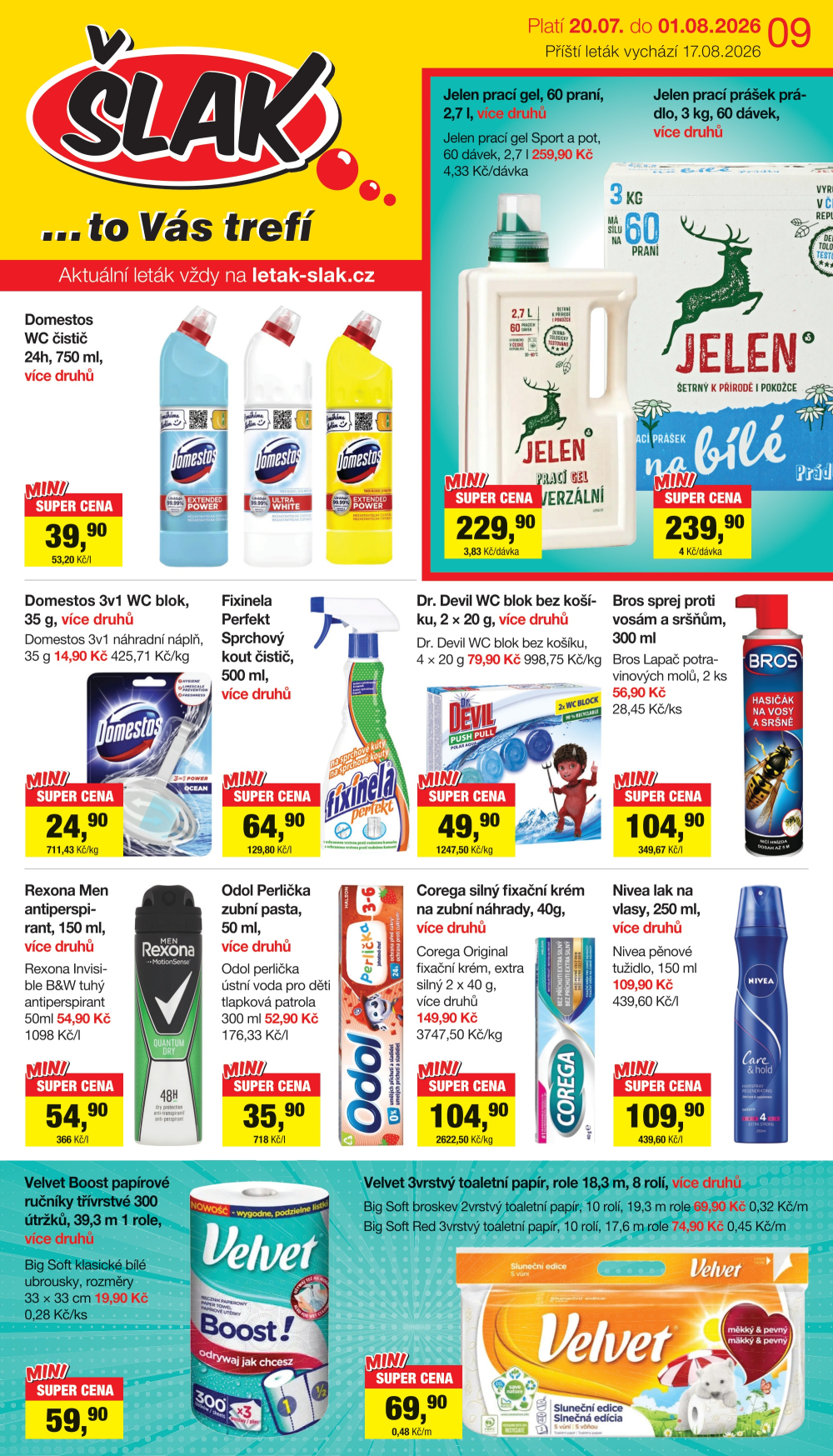 Leták Šlak drogerie leták - strana 1