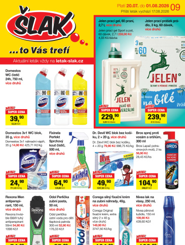 Šlak drogerie leták