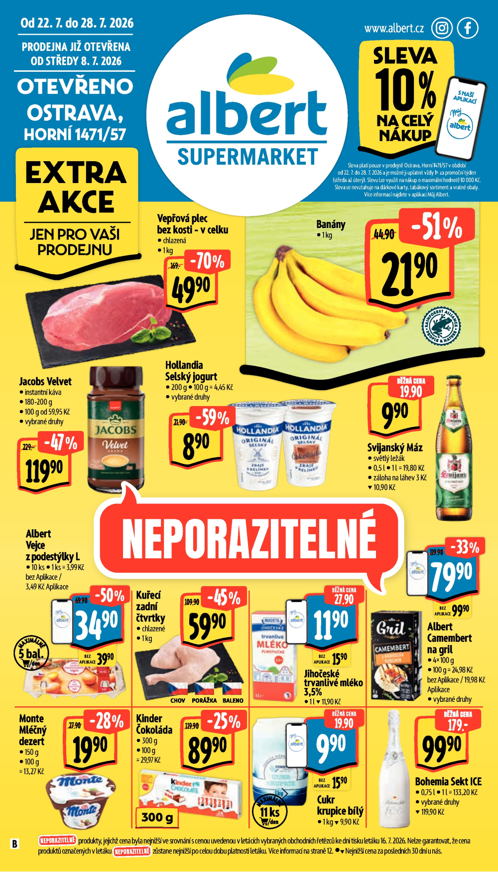 Leták Albert Supermarket leták - Ostrava, Horní - strana 1