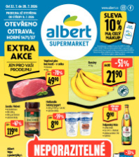 Akční leták Albert Supermarket  - Ostrava, Horní