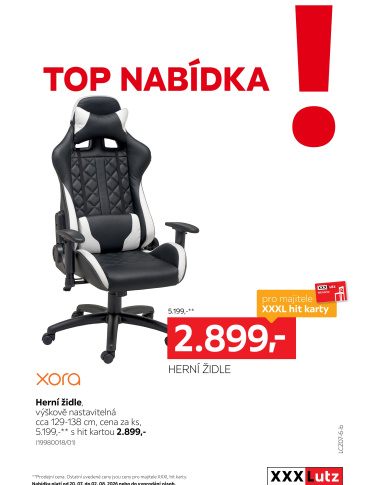 XXXLutz leták - TOP nabídka Herní židle