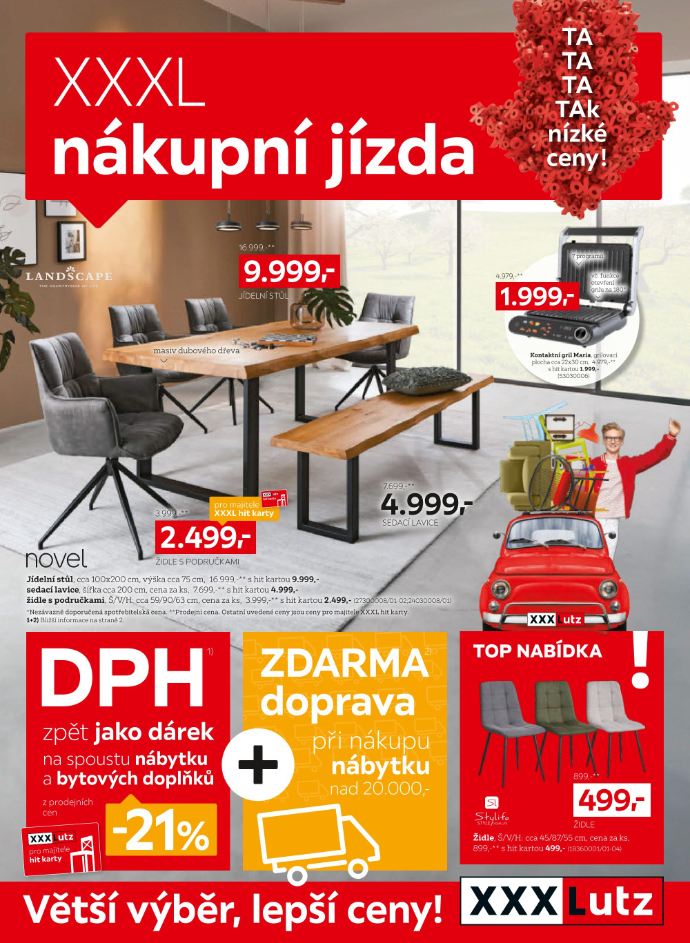 Leták XXXLutz leták - XXXL nákupní jízda - strana 1