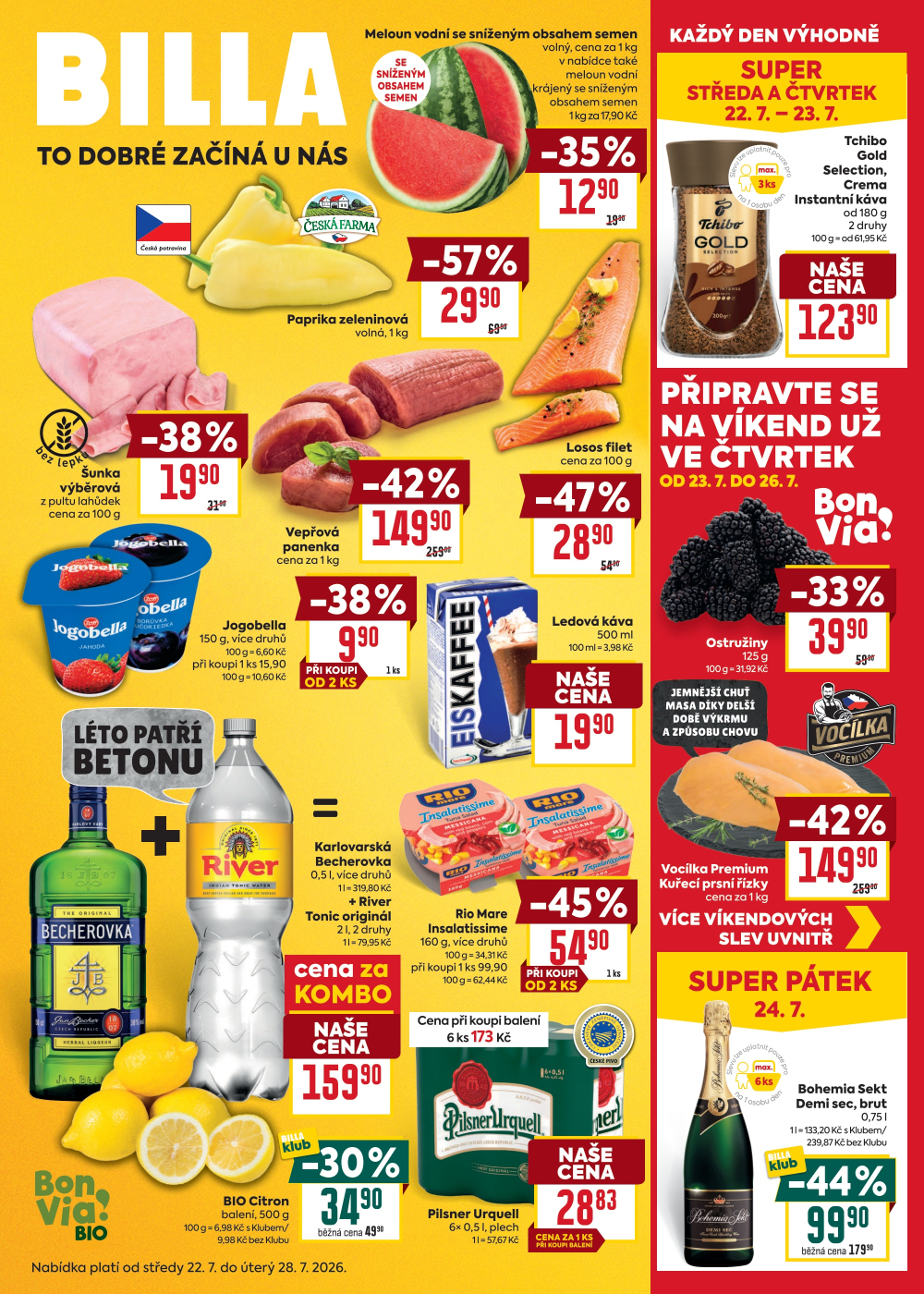 Leták BILLA malý leták - strana 1