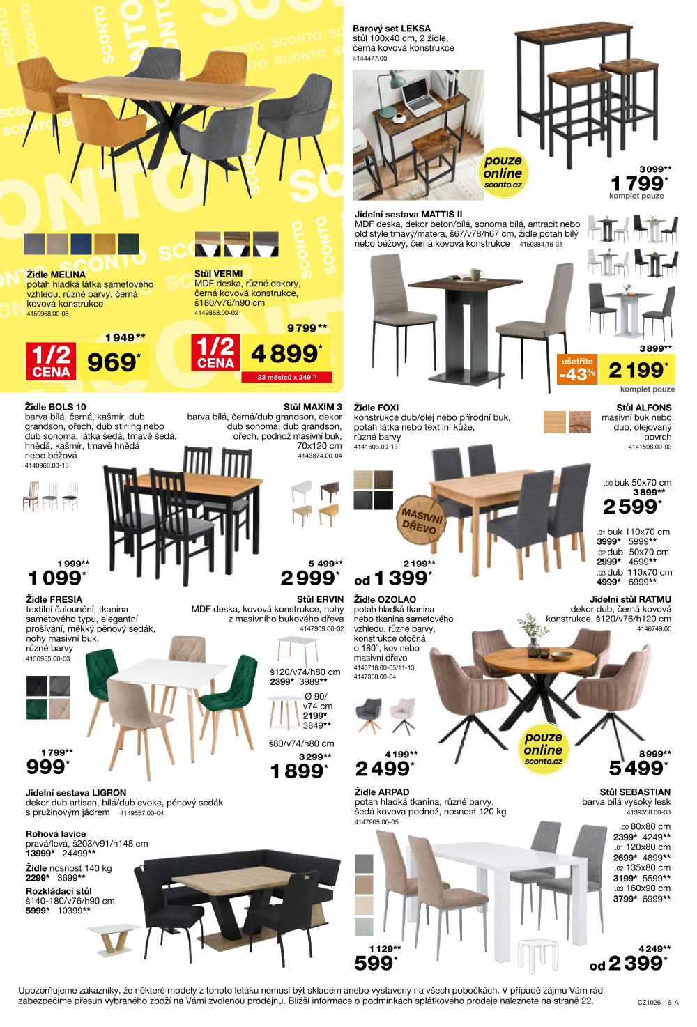 Leták SCONTO Nábytek leták - strana 16