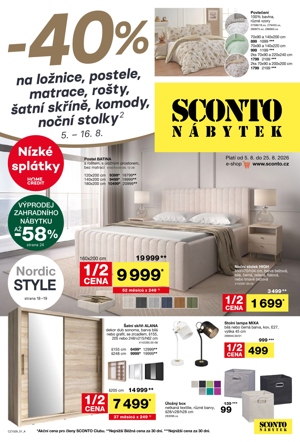 Leták SCONTO Nábytek leták - strana 1