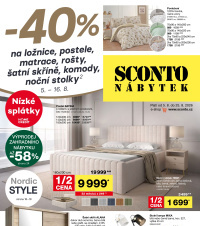Akční leták SCONTO Nábytek 