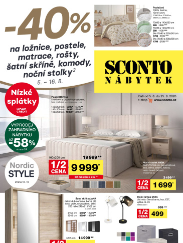 SCONTO Nábytek leták